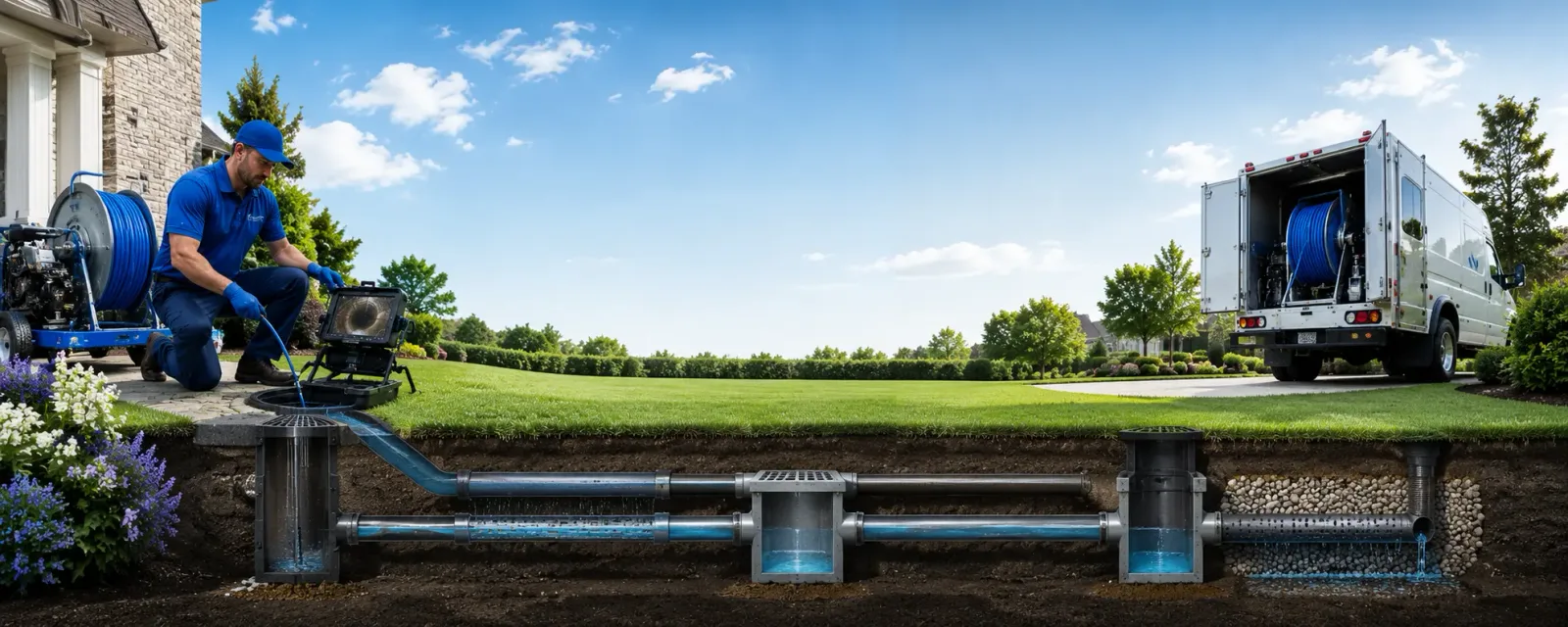 Outdoor drain cleaning information for Canalou, MO